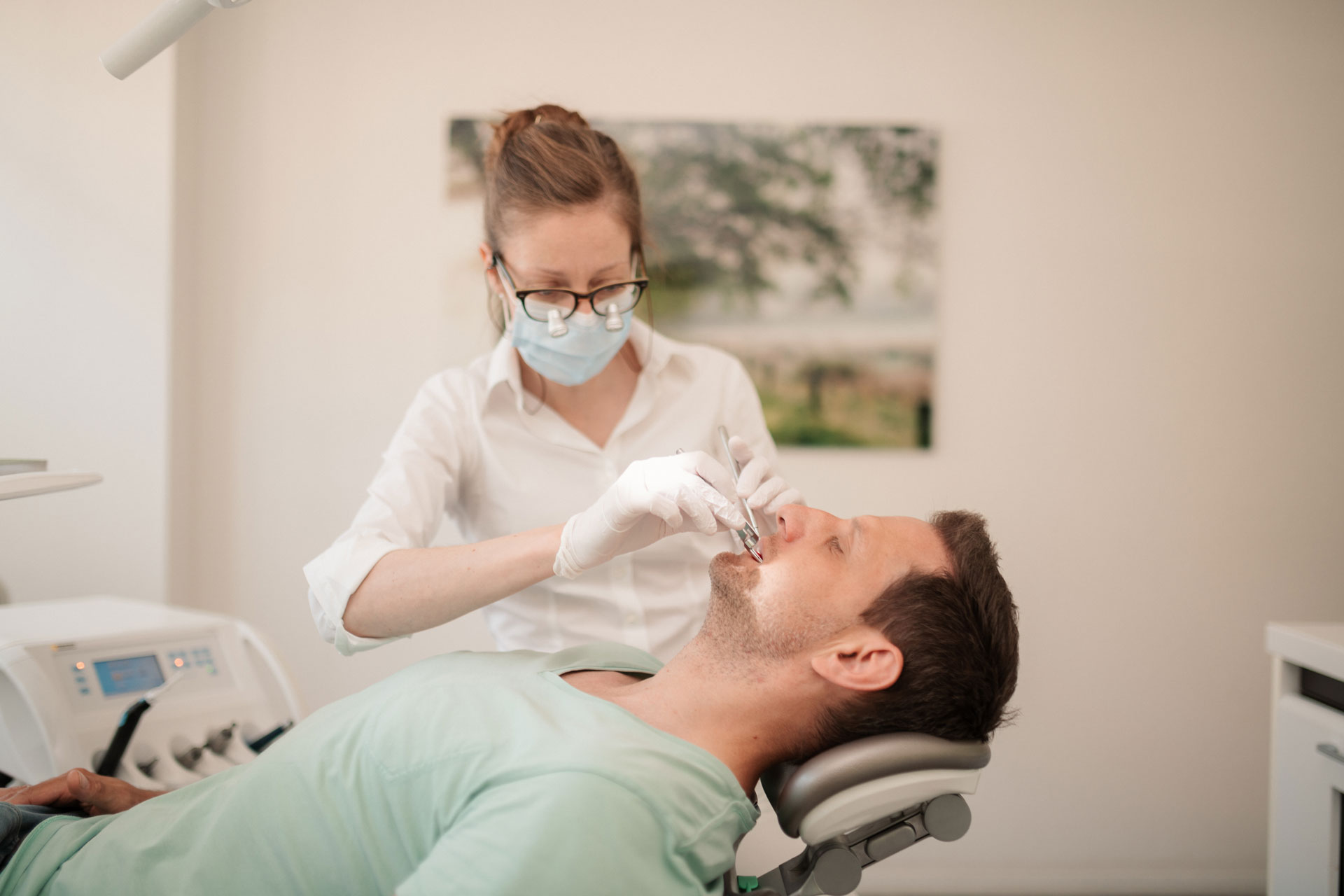 Parodontitis Behandlung am Patienten